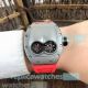 New Upgraded Copy Richard Mille RM 053 Men's Watch 48mm - Silver Bezel Red Rubber Strap (5)_th.jpg